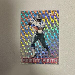 Pacifica Holographic Football Card with Silver and Blueof Emmitt Smith mint cond